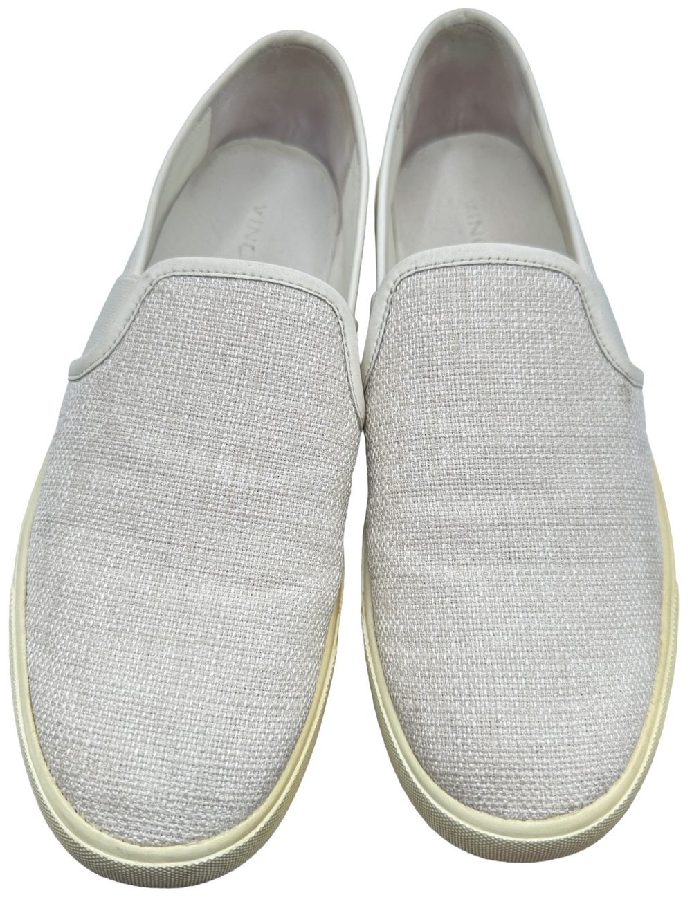 Vince Presley Slip-On Flats in Woven Linen Style Slip Ons Sneaker Loafer